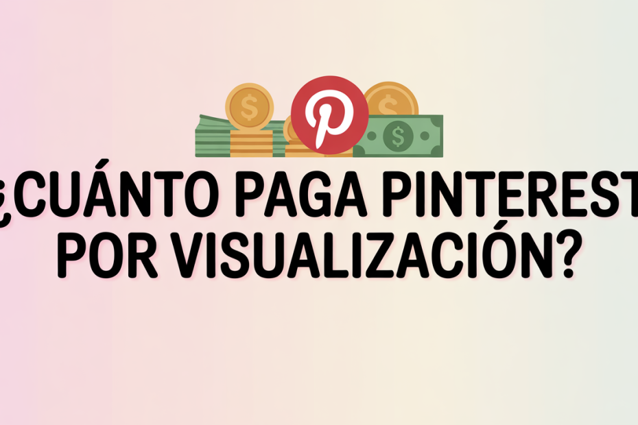 ¿Cuánto paga Pinterest por visualización?